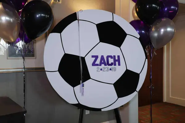 Soccer Ball Sign in Board