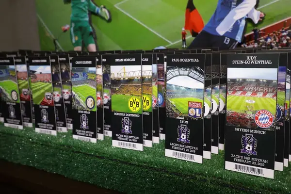 Soccer Ticket Place Cards