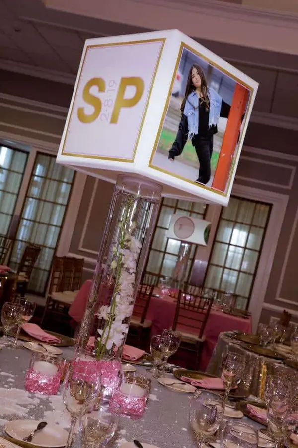 Bat Mitzvah Lampshade Centerpiece