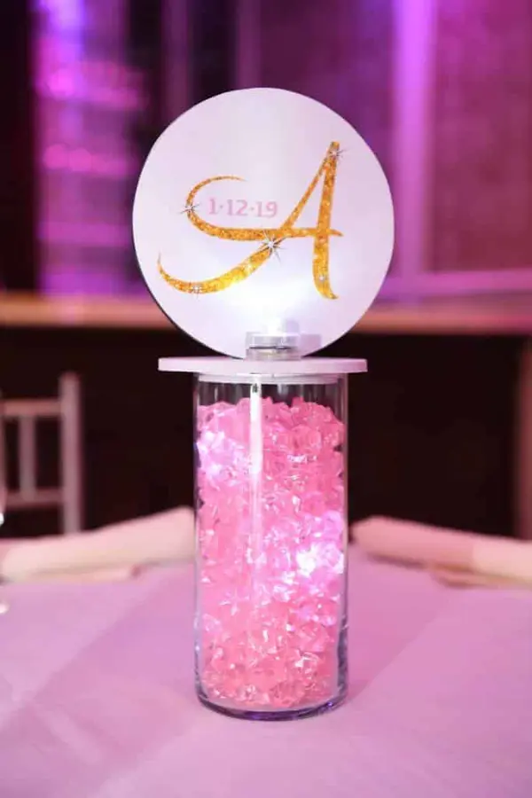 Bat Mitzvah Lounge Centerpiece