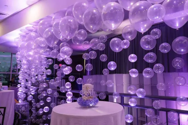 Balloon Bubble Display with LED Lighting