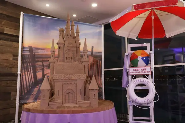 Life Guard Chair Prop and Sand Castle Display