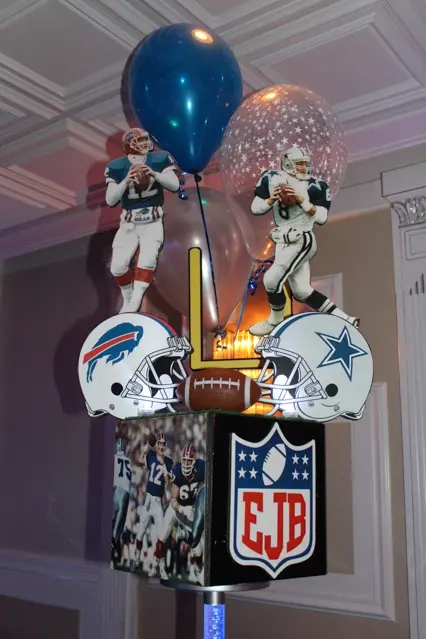 Superbowl Helmet Centerpiece