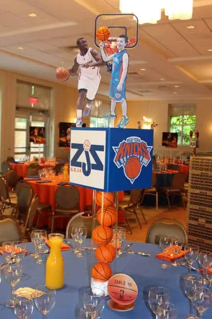 Basketball Themed Centerpiece
