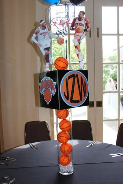 Basketball Themed Centerpiece