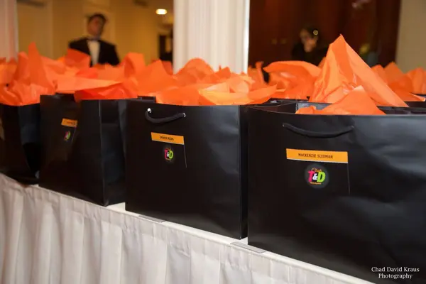 Party Favor Bags with Logo Labels