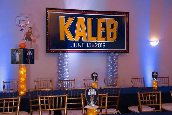 Basketball Logo Backdrop