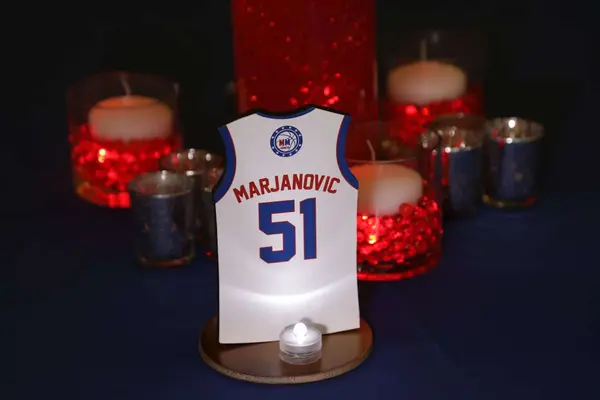 Basketball Jersey Table Sign