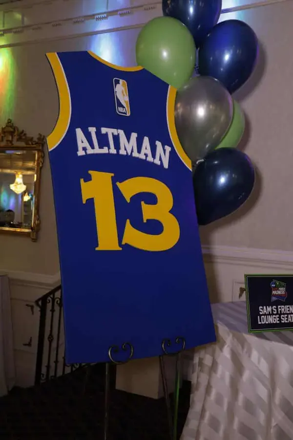 Basketball Jersey Sign in Board