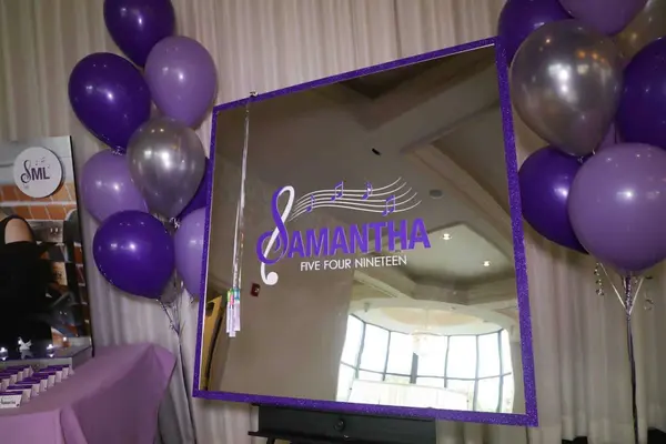 Music Themed Mirror Sign in Board