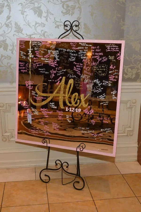Mirror Sign in Board