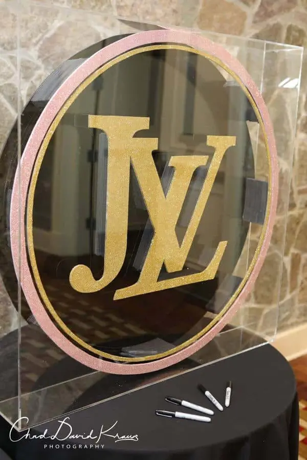 Fashion Themed Shadow Box Sign in Board