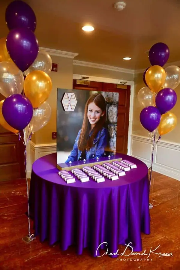 Bat Mitzvah Seating Card Display