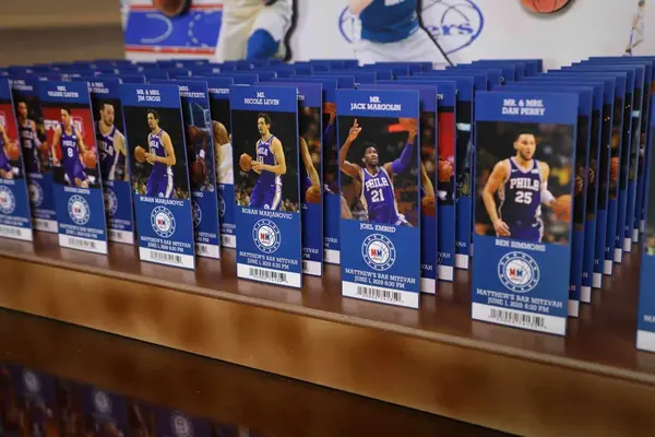 Basketball Ticket Place Cards
