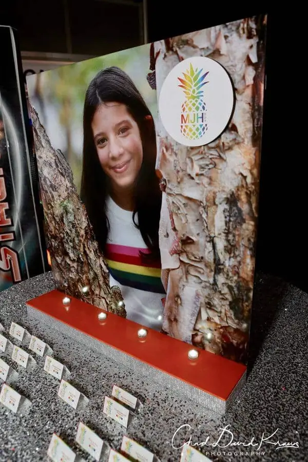 Rainbow Themed Bat Mitzvah Display
