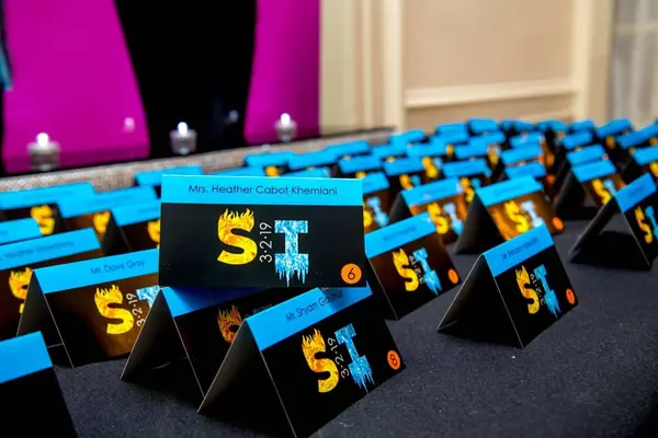 Fire and Ice Logo Place Cards