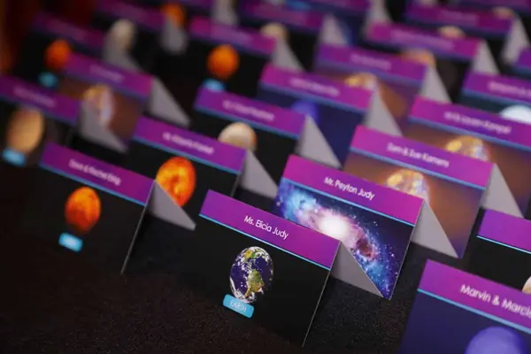 Galaxy Themed Place Cards