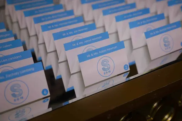 Sky Themed Logo Place Cards
