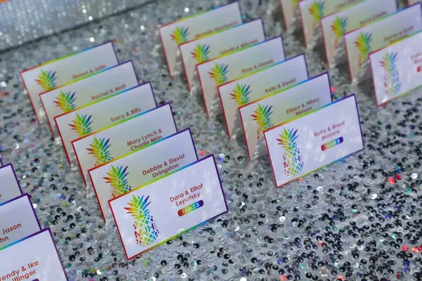 Rainbow Themed Place Cards
