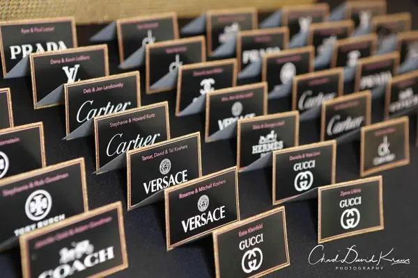 Fashion Themed Place Cards