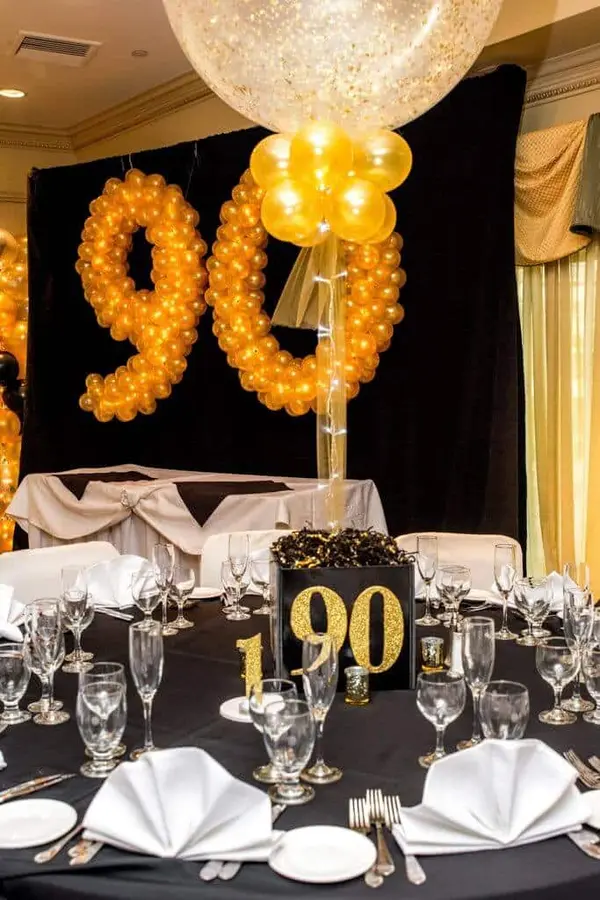 90th Birthday Centerpiece