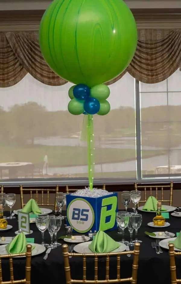 Bar Mitzvah Cube Centerpiece