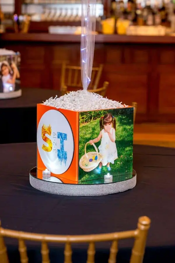Fire and Ice Themed Photo Cube