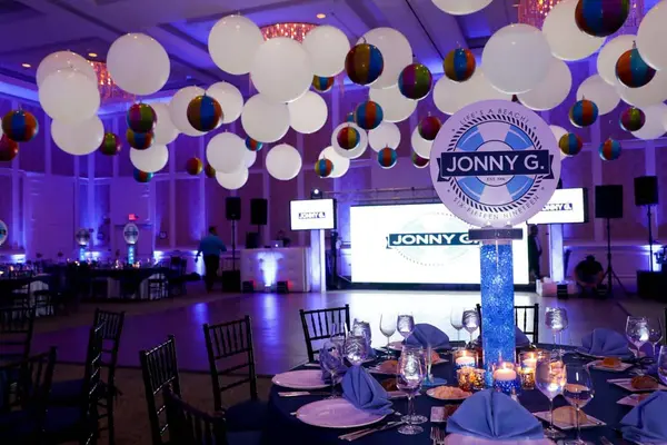Beach Themed Logo Centerpiece