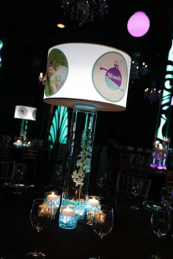 Galaxy Themed Lampshade Centerpiece