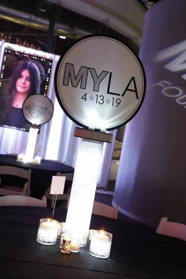 Bat Mitzvah Logo Centerpiece