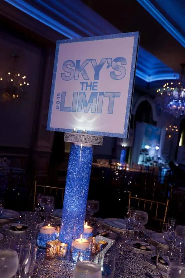 Sky Themed Logo Centerpiece