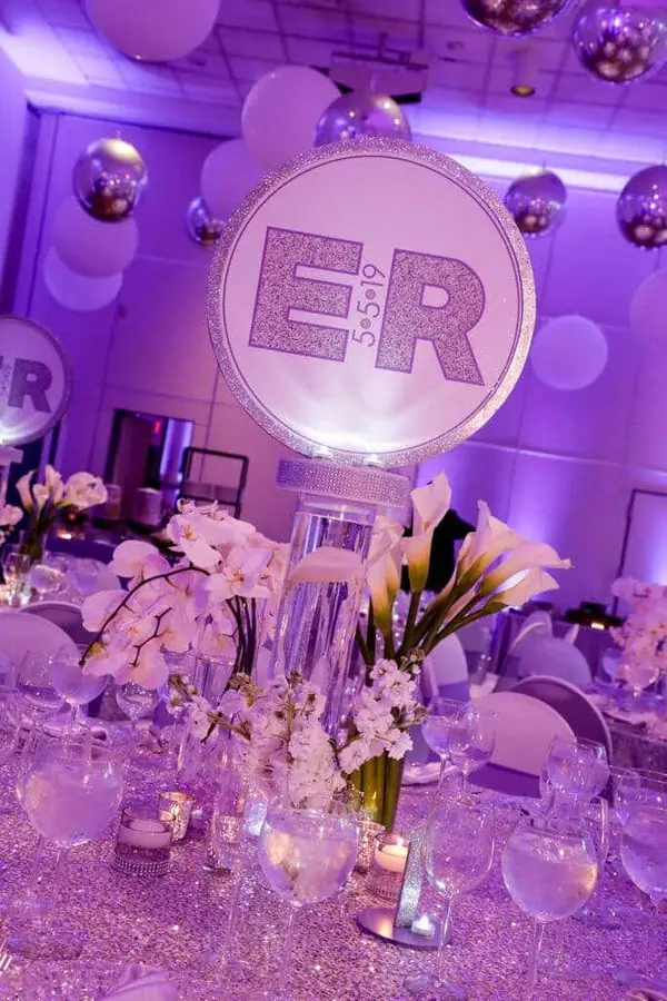 Bat Mitzvah Logo Centerpiece