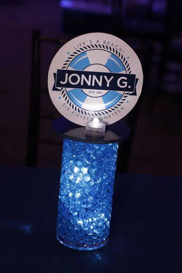 Beach Themed Lounge Centerpiece