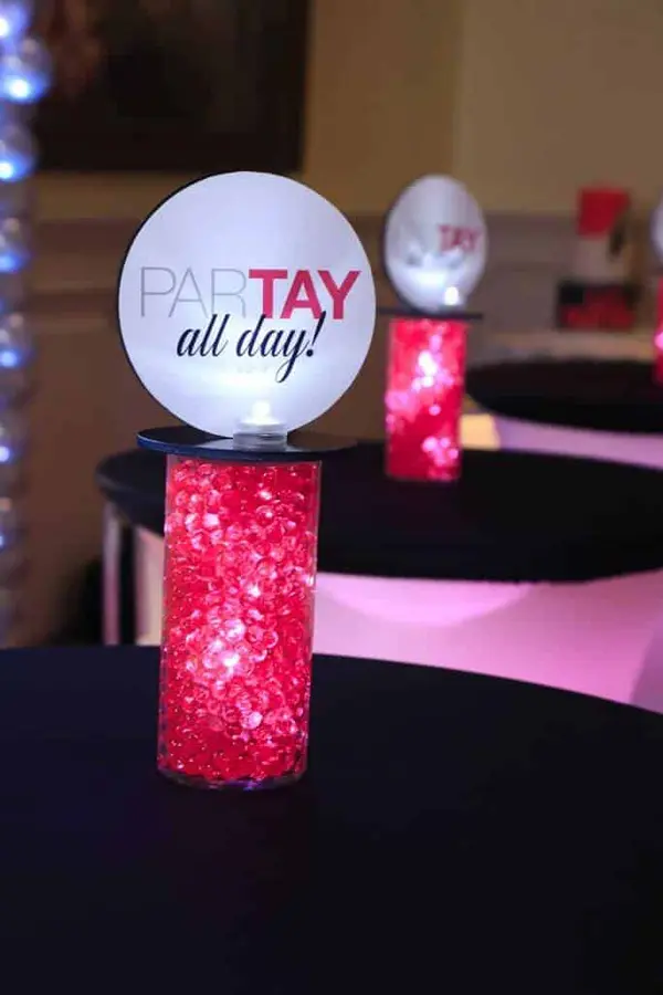 Bat Mitzvah Lounge Centerpiece