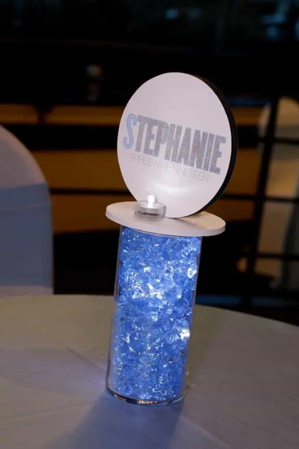 Bat Mitzvah Lounge Centerpiece
