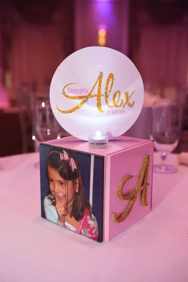 Bat Mitzvah Lounge Centerpiece
