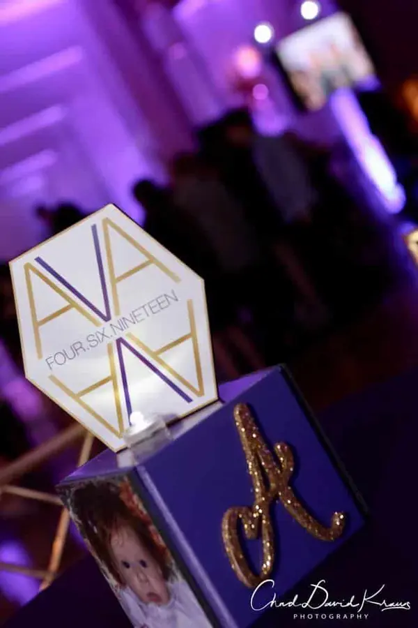 Bat Mitzvah Lounge Centerpiece