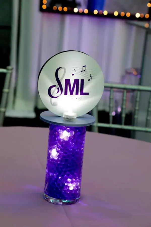 Music Themed Lounge Centerpiece
