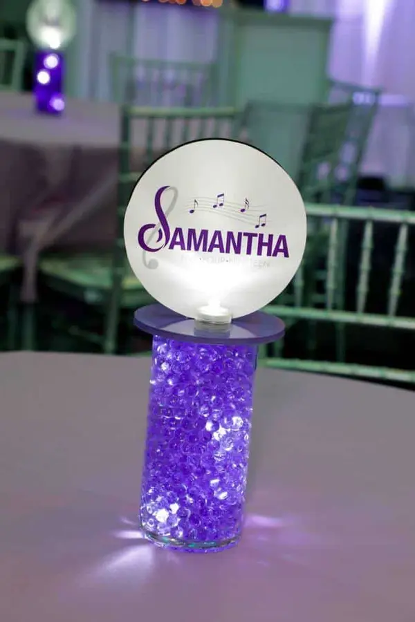 Music Themed Lounge Centerpiece