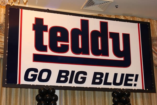 Giants Themed Backdrop