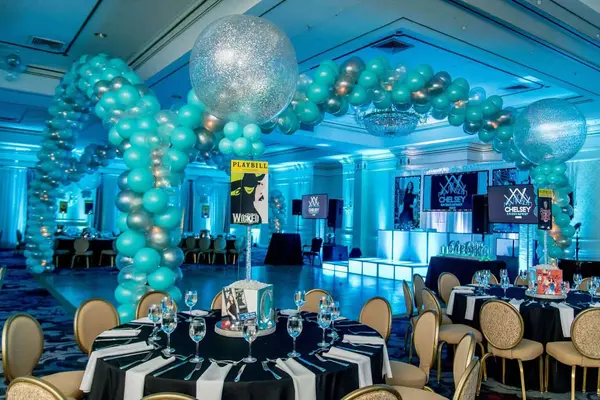 Turquoise and Silver Balloon Wrap