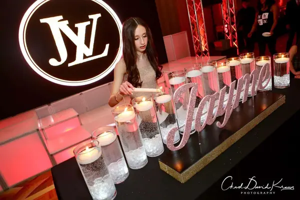 Rose Gold and Gold Candle Lighting