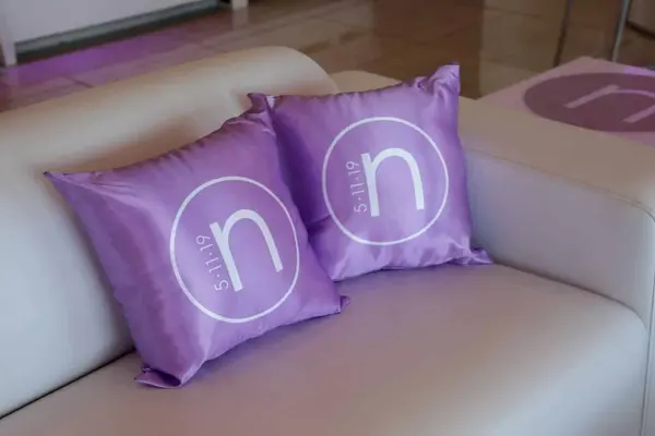 Lavender Logo Pillows