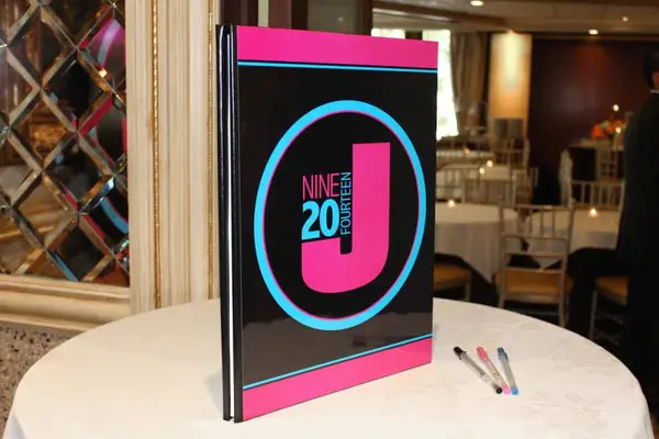 Logo Cover Sign in Book