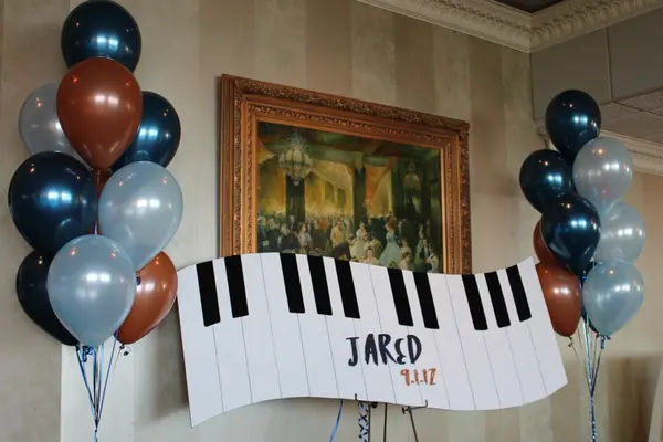 Piano Keys Sign in Board