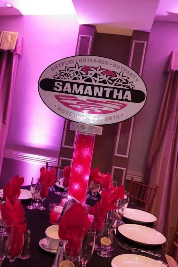 Survivor Themed LED Centerpiece