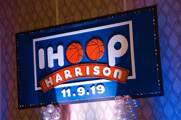 Basketball Themed Backdrop