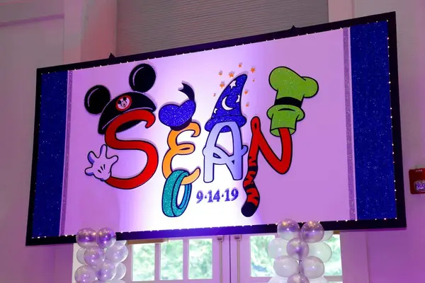 Disney Themed Logo Backdrop