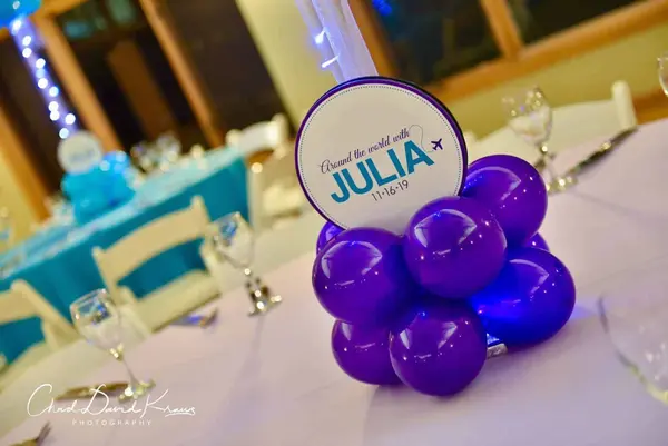 Bat Mitzvah Balloon Centerpiece Base