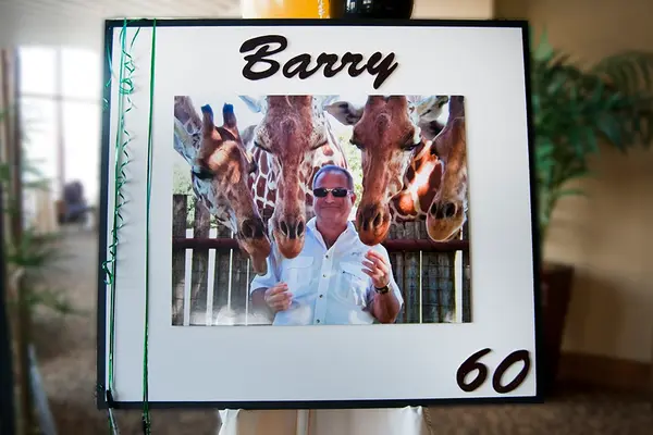 60th Birthday Sign in Board